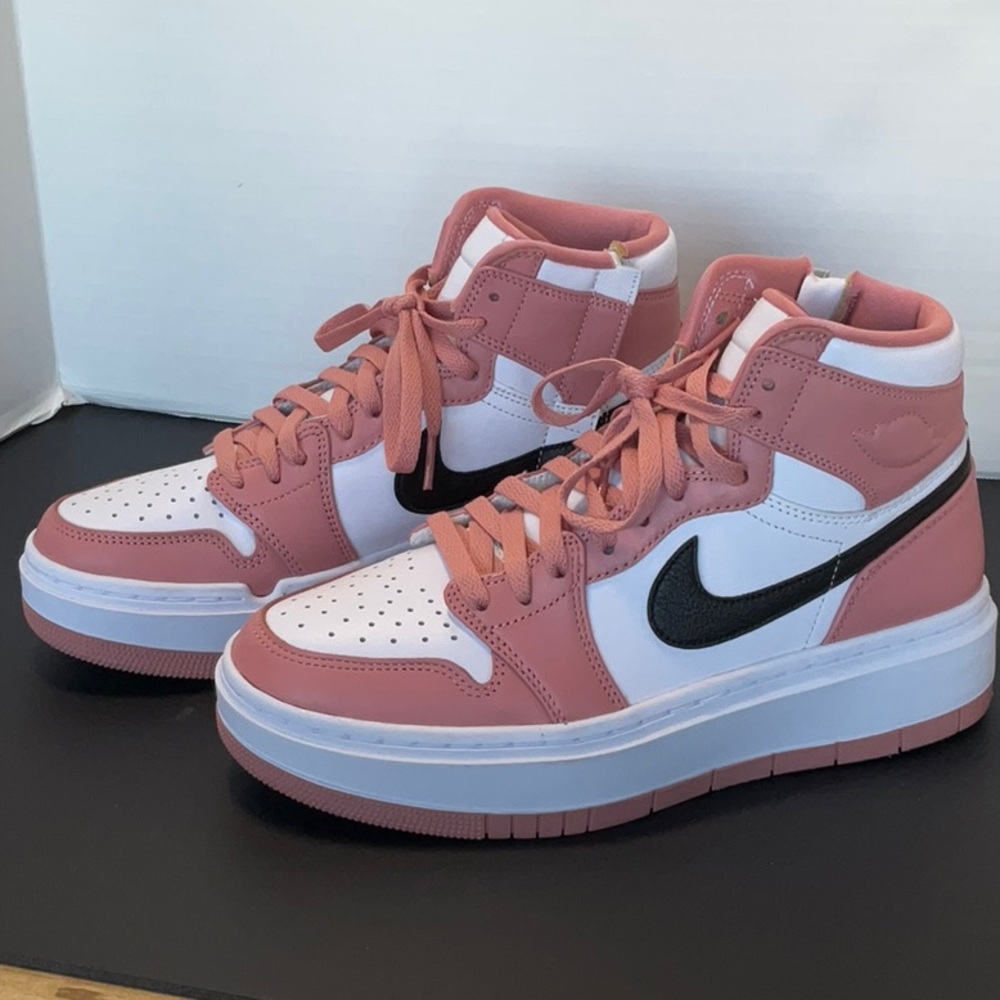 Nike Women’s Air Jordan 1 Elevate High “Red Stardust” Sneakers - Picture 3 of 6